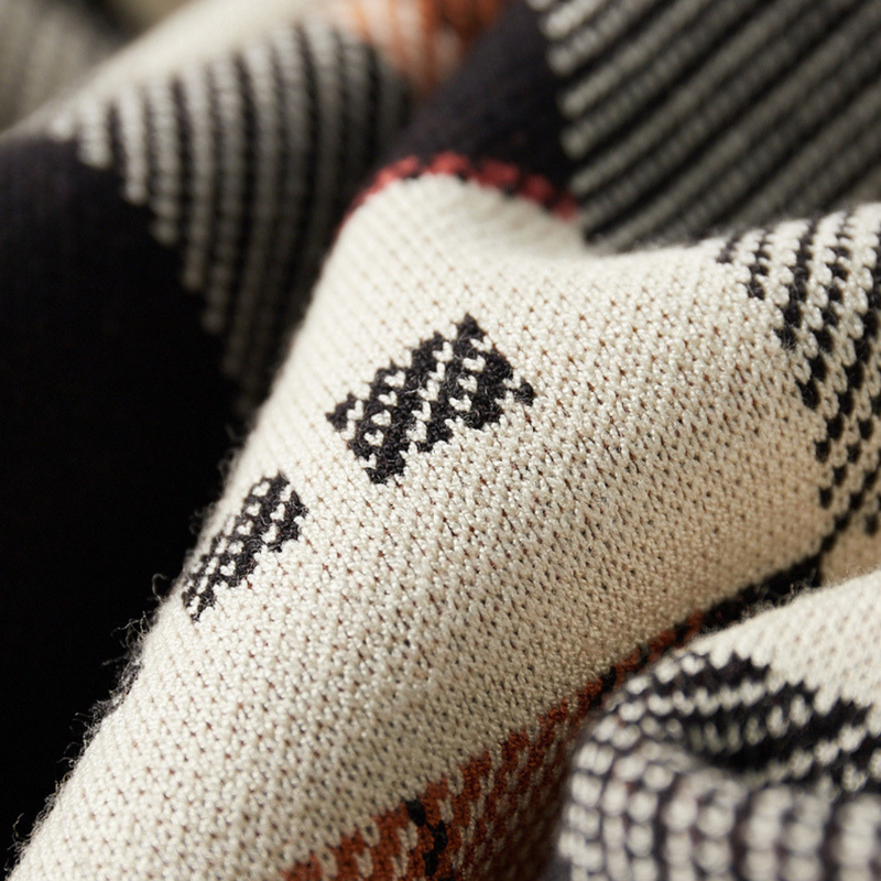 Waltraut - アブストラクトウールカーディガン Saito Kyoto