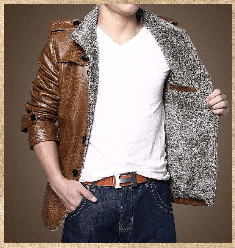 Hiram - 裏フリースレザージャケット Saito Kyoto