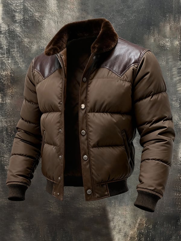 Benzema - エレガントな長袖の暖かいレザージャケット Saito Kyoto