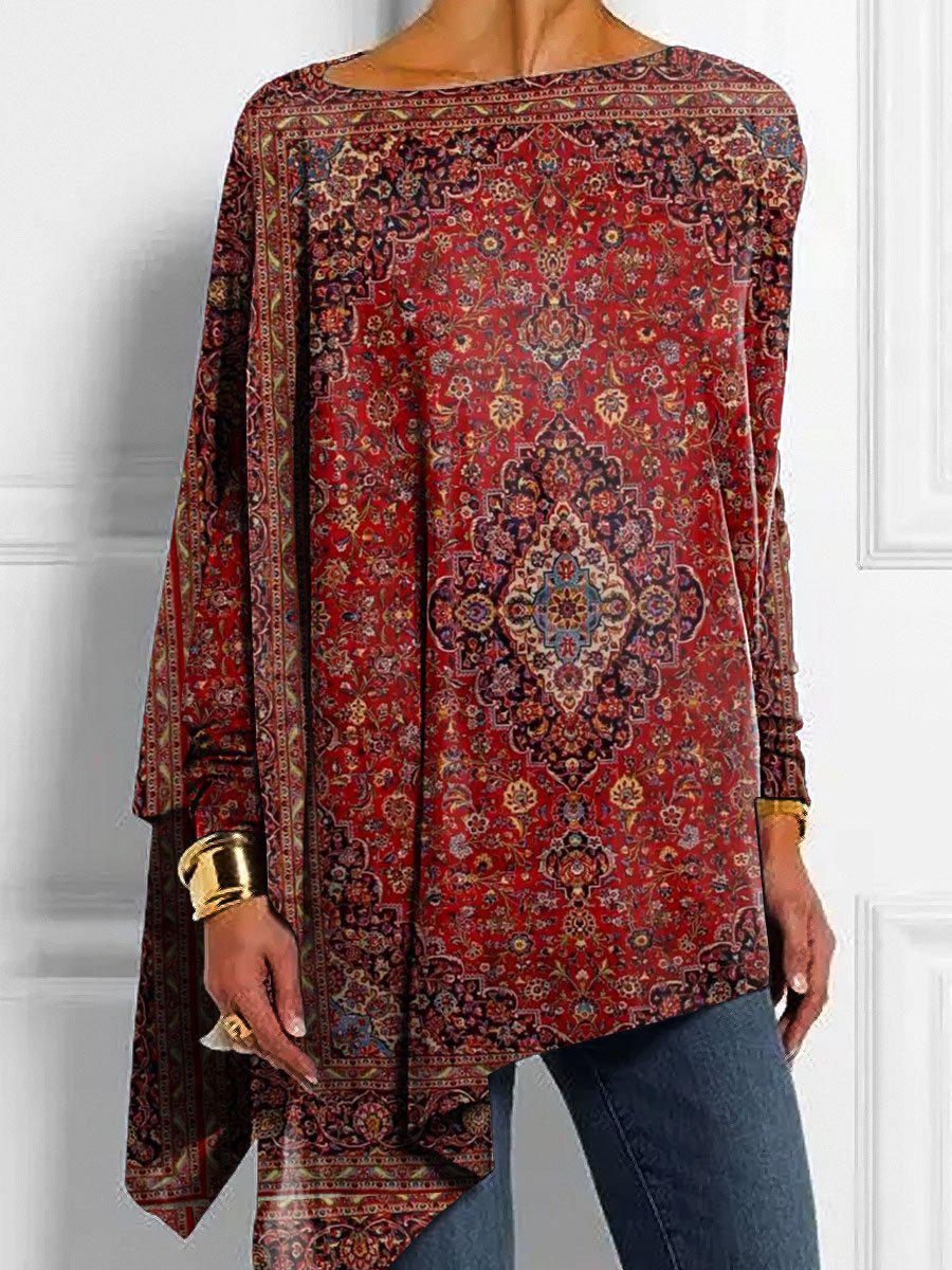 Mare - 流れるようなロングスリーブのシックなボートネックトップス Saito Kyoto