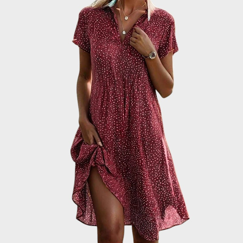 Else - ドット柄ミディドレス Saito Kyoto