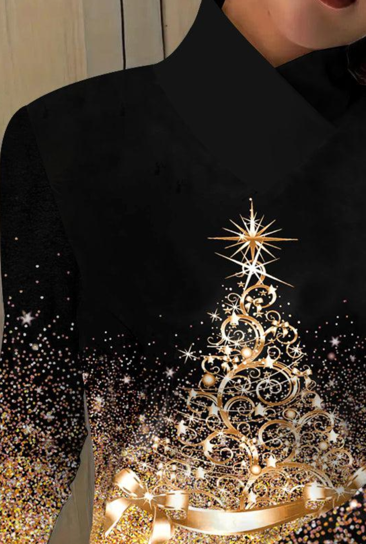 Isabeau - シックなゴールドの長袖トップス Saito Kyoto