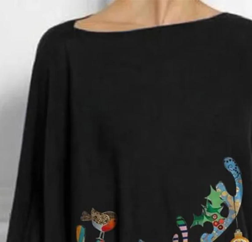 Jinte - カジュアル・ブラック・ブーツネック・トップ Saito Kyoto