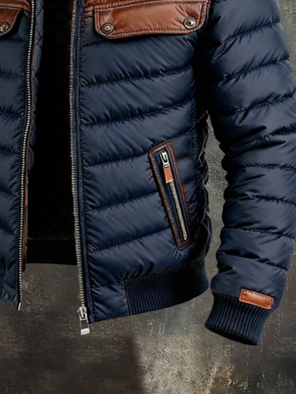 Patrice -暖色ブロック アウトドアジャケット Saito Kyoto