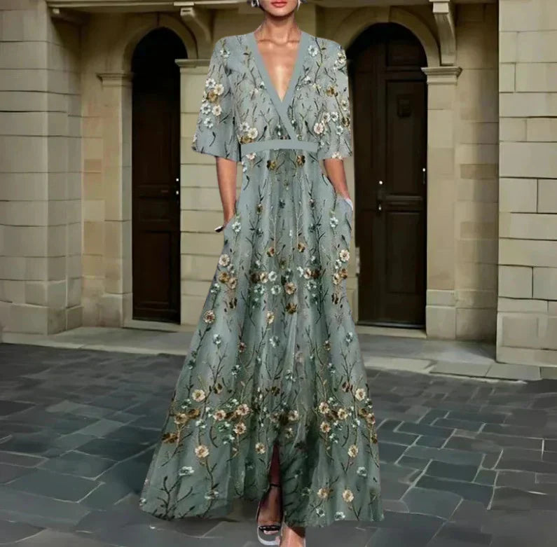 Jane - エレガントな花柄ドレス Saito Kyoto